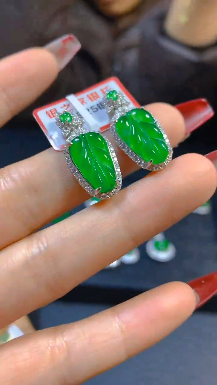 【闪购商品】翡翠耳饰未镶嵌0615631067多样性发一