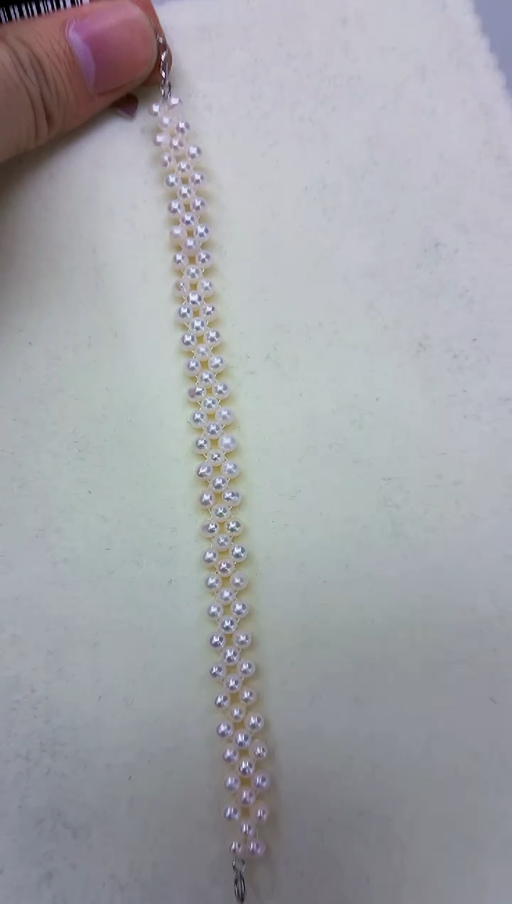 未镶嵌DA淡水珍珠手链 y312