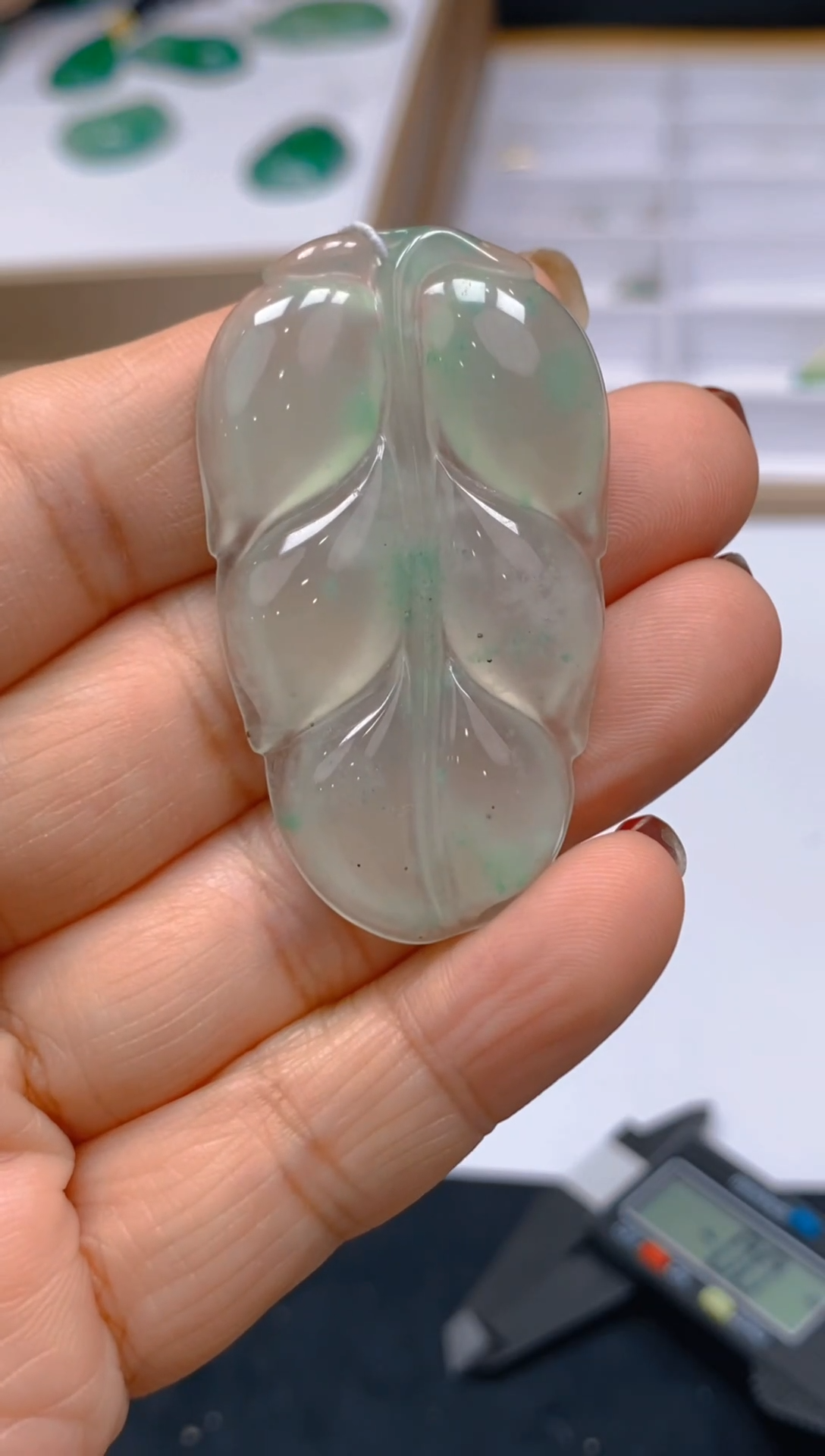 【闪购商品】石英质玉颈饰未镶嵌天然冰美人非洲翠021