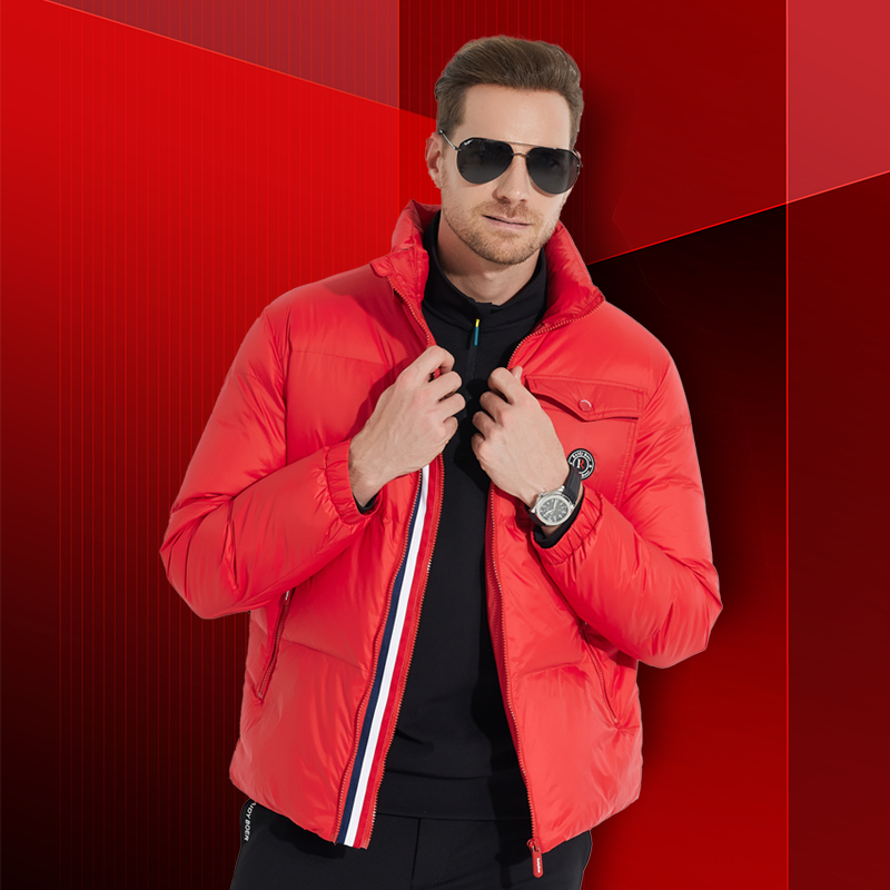 【新年贺岁款】雷迪波尔三防羽绒服2026新款休闲外套保暖羽绒服8344