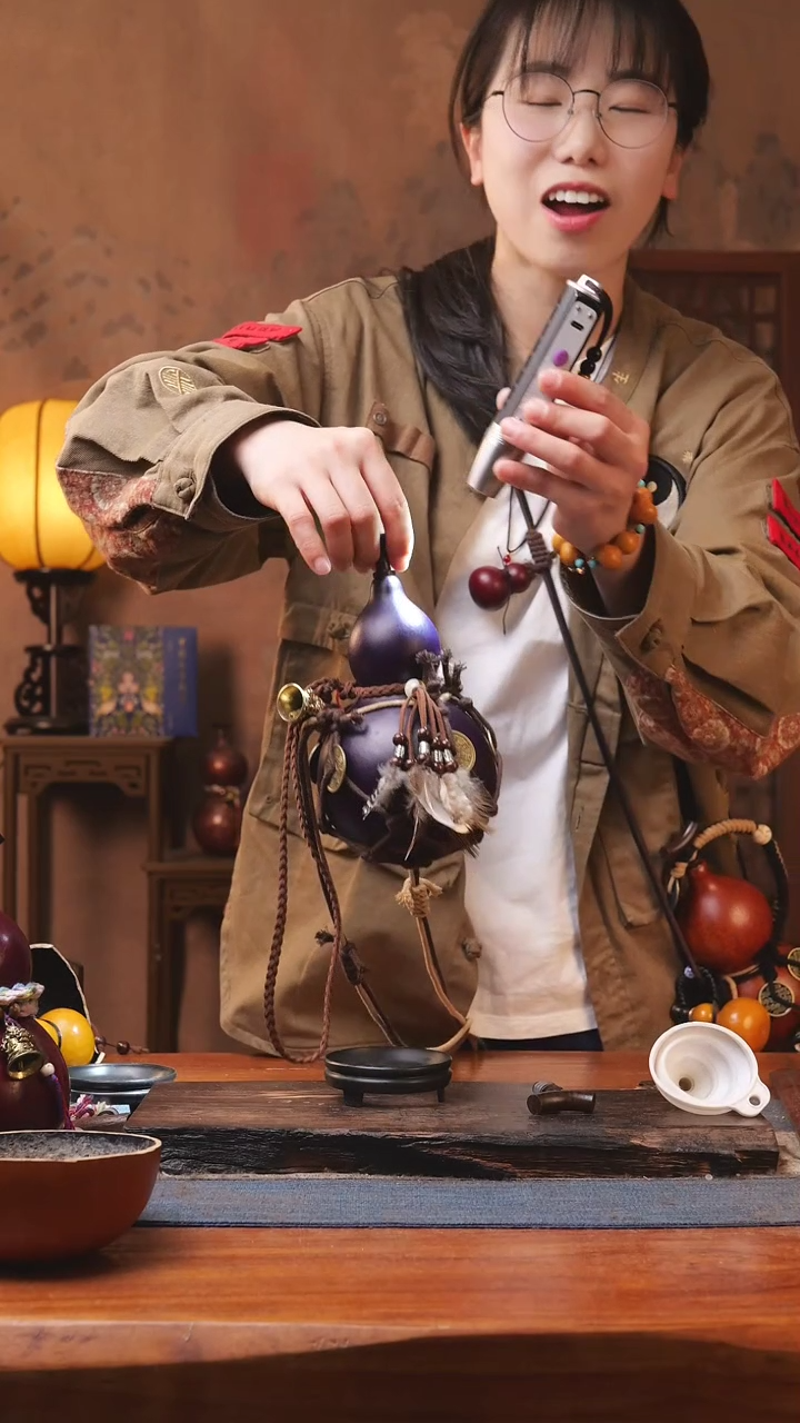 【闪购商品】203S号精品大漆葫芦防腐防渗装水茶酒