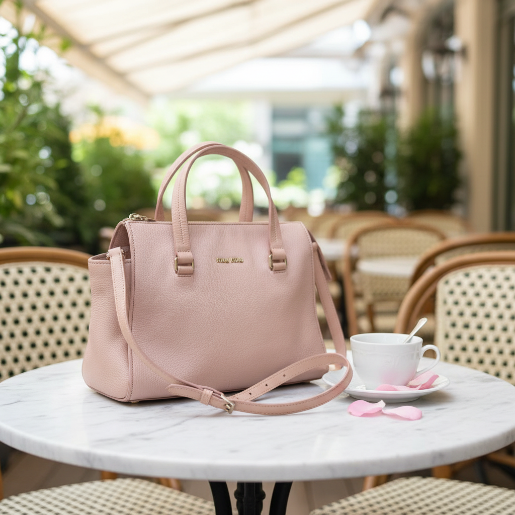 95新 MIU MIU/缪缪  粉色手提单肩包  1794 3560 