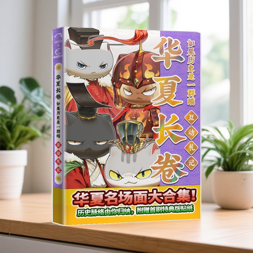 前800套获赠喵民档案卡漫画书实体书如果历史是一群喵华夏长卷