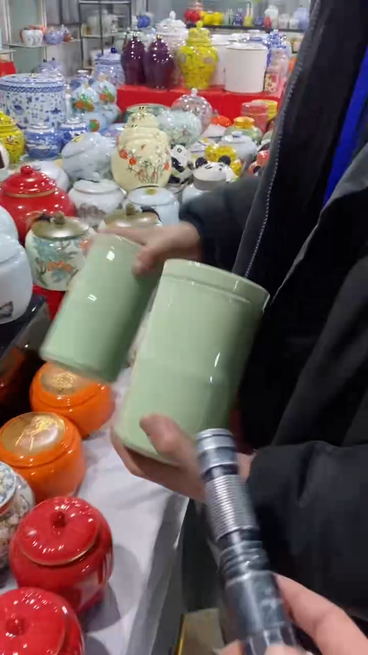 【闪购商品】罐陶瓷茶叶罐储物密封罐家用绿茶红茶普洱龙井