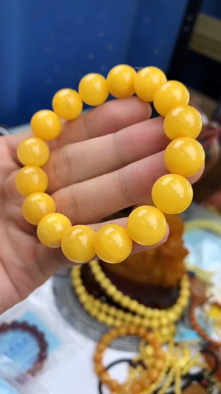 裸石蜜蜡未镶嵌手串卡13.7