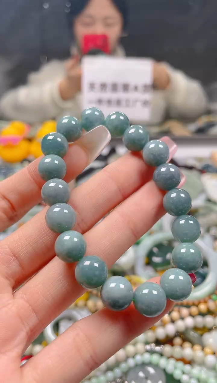 【闪购商品】翡翠颈饰未镶嵌10MM/C/翡翠A货一图一物