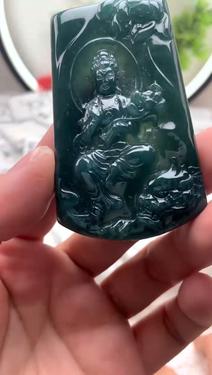 【闪购商品】翡翠颈饰未镶嵌文殊】