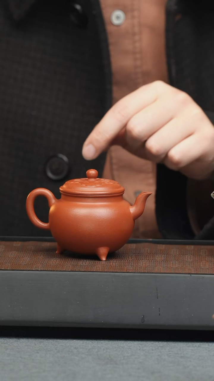 【闪购商品】紫砂茶壶五堂 大彬如意-朱泥