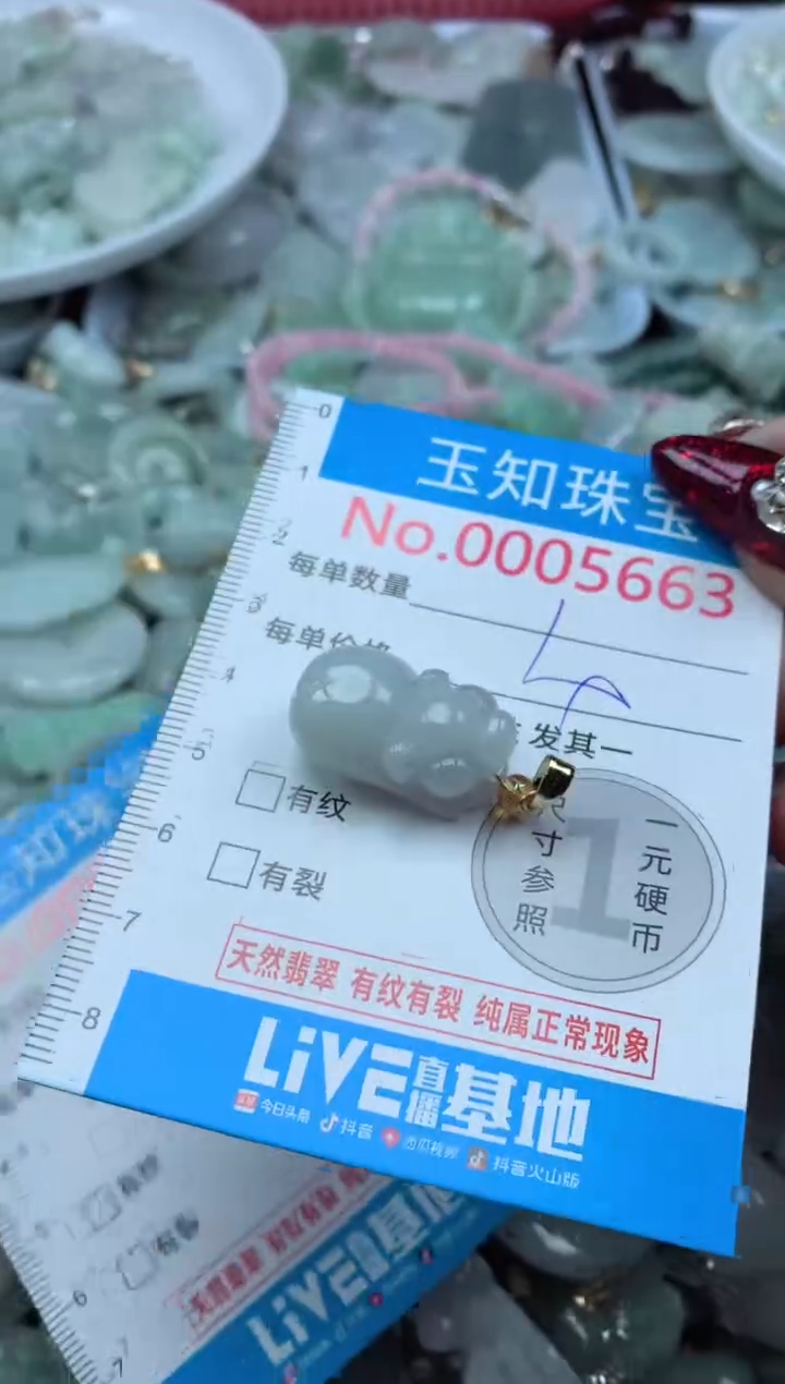 吊坠(不含链)未镶嵌翡翠5663