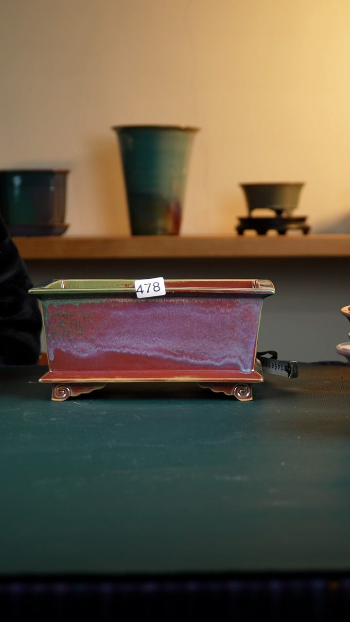 东*哥478微瑕窑变长方花盆福利不退不换 12/9/26/22/18/14