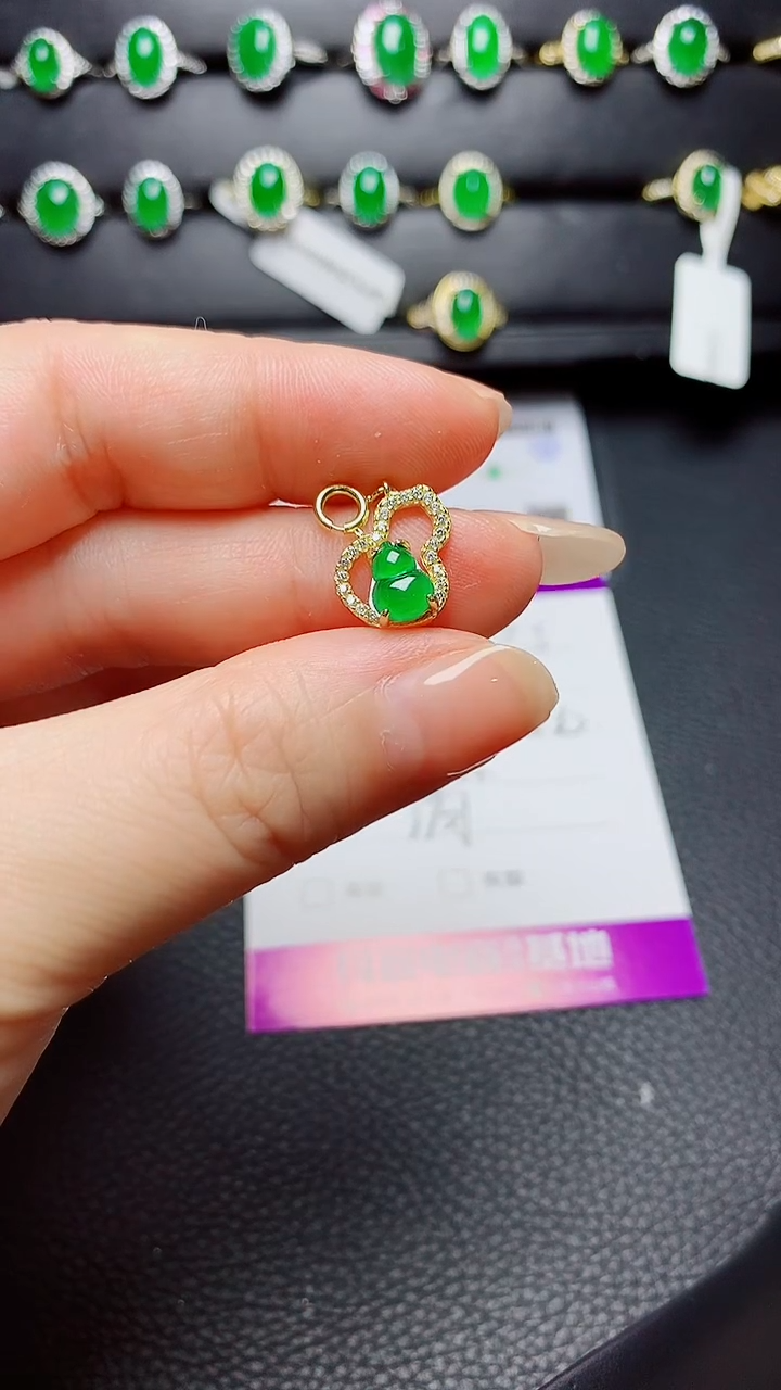 银S925镶嵌戒指翡翠  天然翡翠A货s925银镶