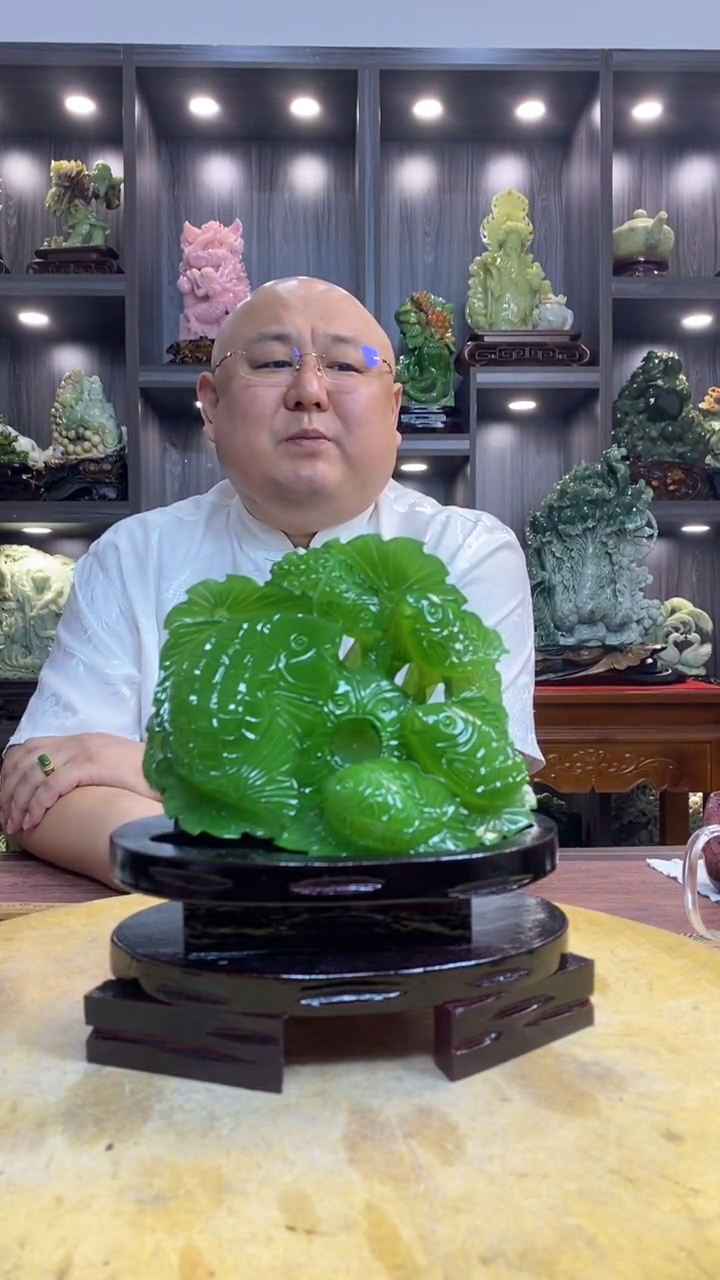 玉英* 玉岫岩料手工雕刻装饰摆件居家送礼一物一图精品摆件