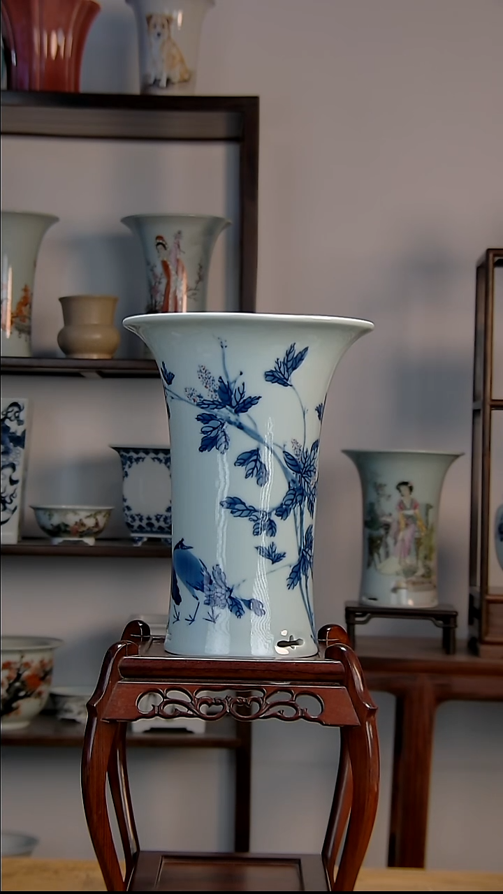 景德镇陶瓷手工花盆