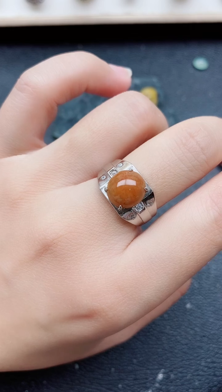 【闪购商品】翡翠戒指银S925镶嵌11111