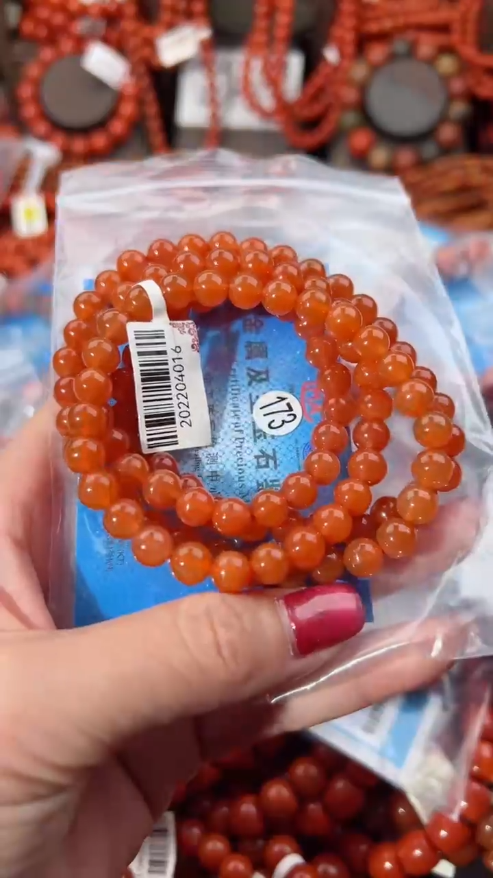 【闪购商品】南红玛瑙手串未镶嵌7