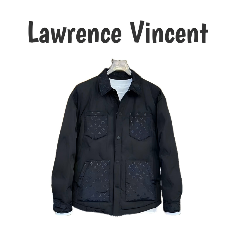 Lawrence Vincent25年新款设计师Cleanfit百搭老花羽绒服外套Y005