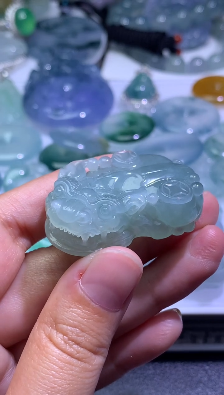 定制翡翠未镶嵌毛货