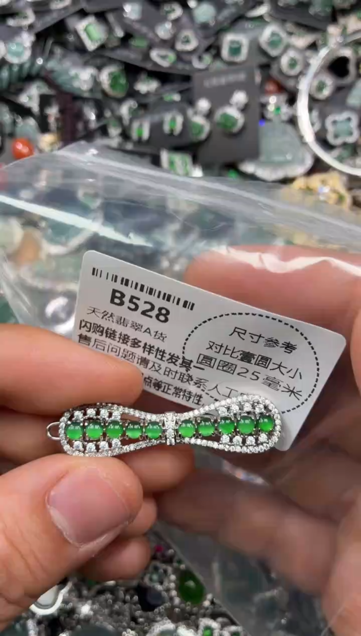 颈饰未镶嵌翡翠B528发夹