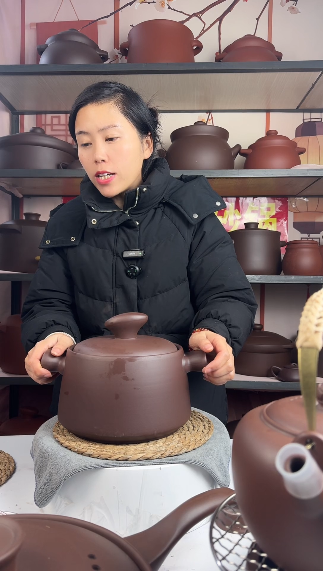 紫砂3L元宝款紫泥