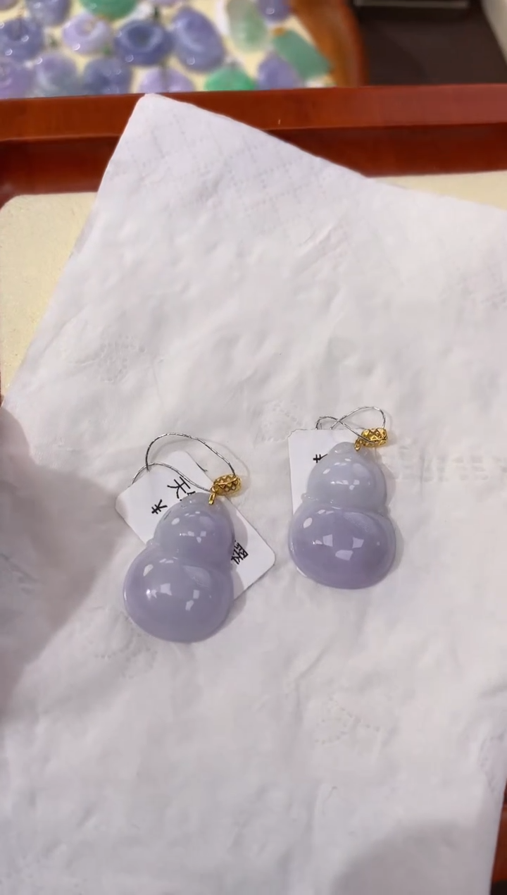 【闪购商品】翡翠颈饰18K金镶嵌天然缅甸a货翡翠多样性发其一