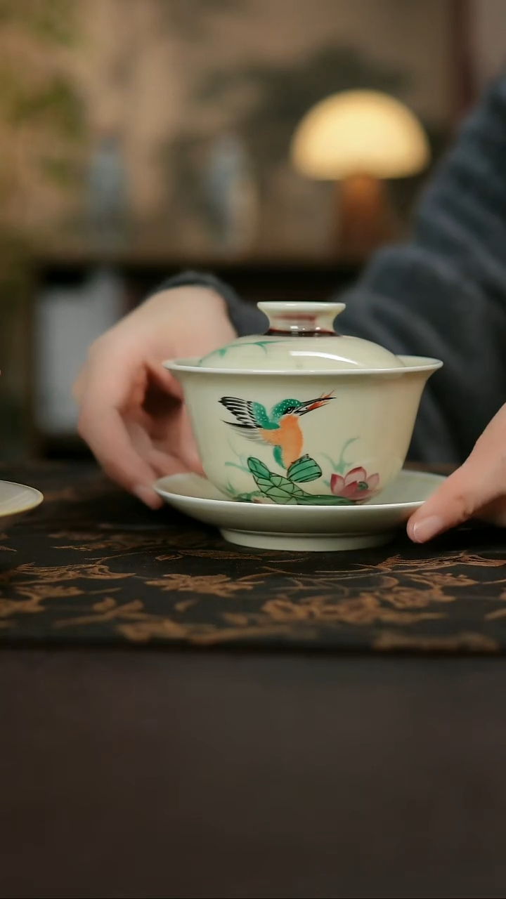 景德镇陶瓷杯碗柴烧多人