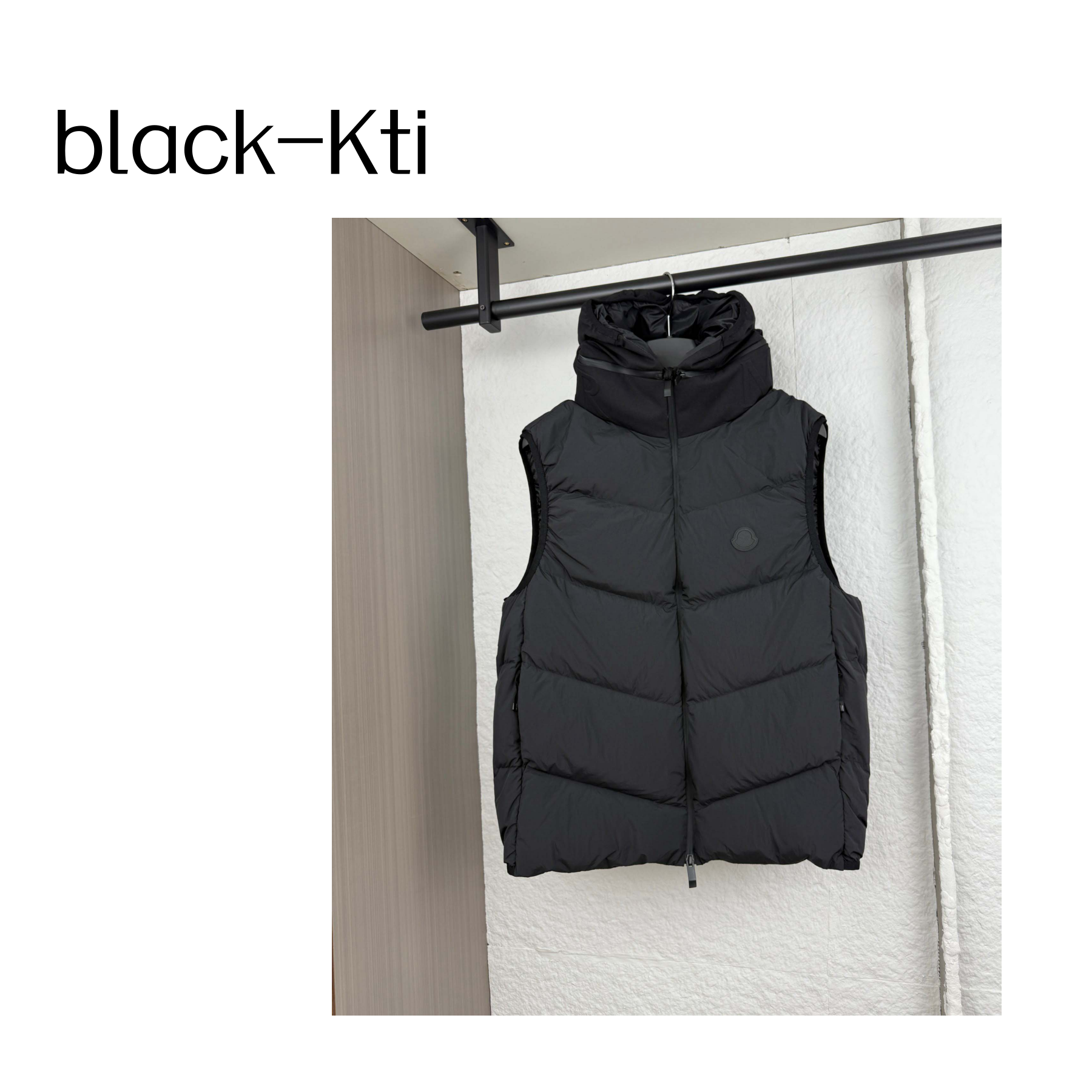 black 秋冬连帽马甲（嘎嘎）