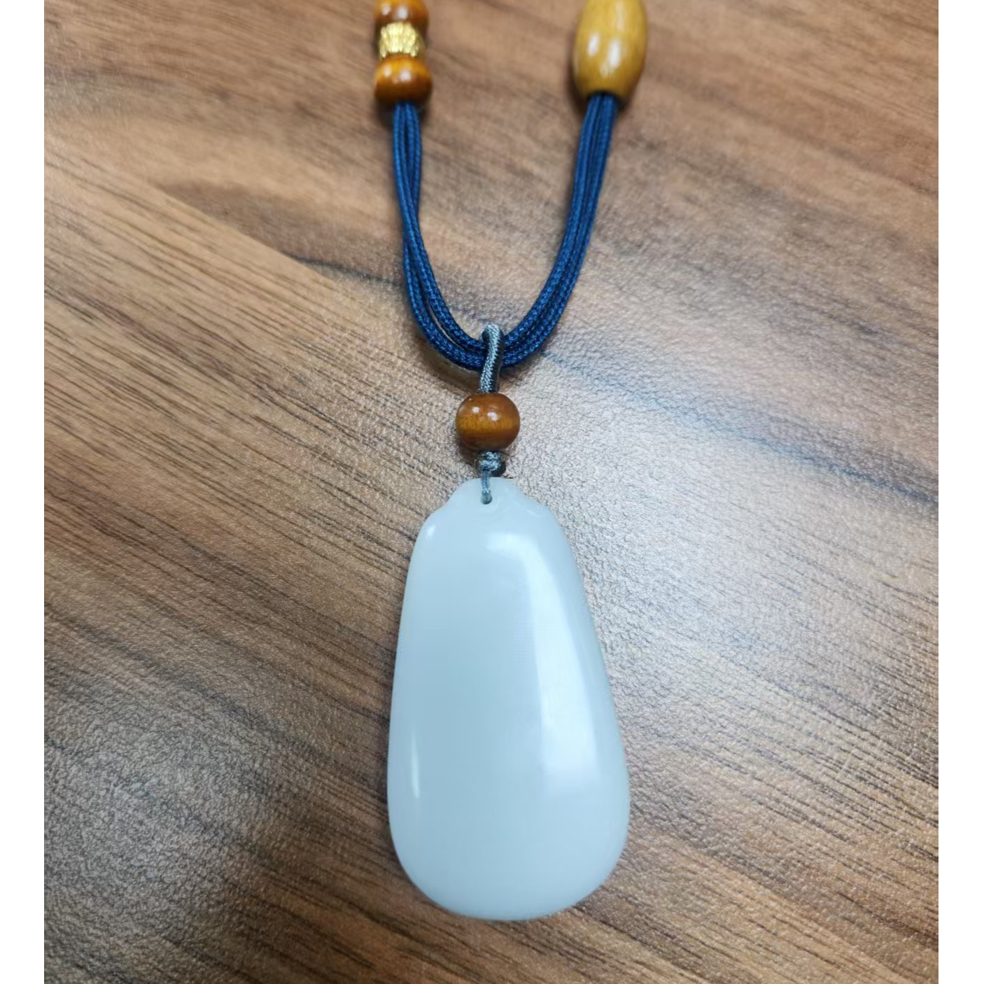 【龍帝专属】天然美玉和田玉且莫蓝无事牌（多样性发货一个）F104