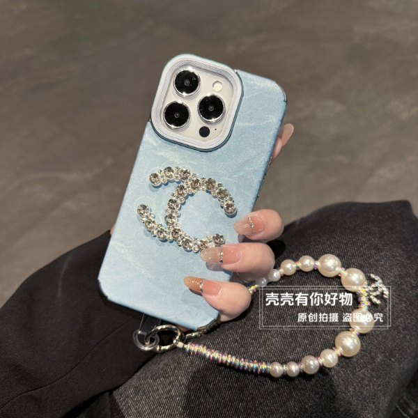 适用苹果华为oppo/vivo小米手机壳16雪山纹17秋冬丝绒p80防摔手链