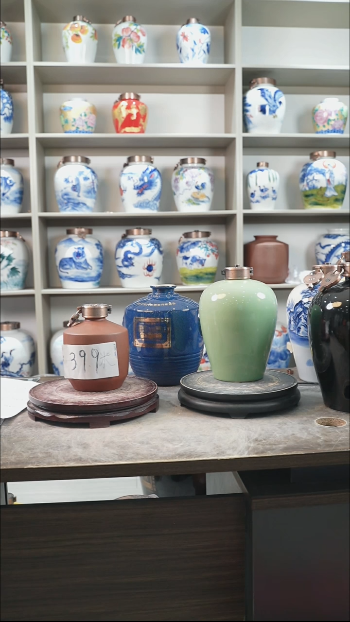 泥塑五斤装微瑕豆青色59.9两个