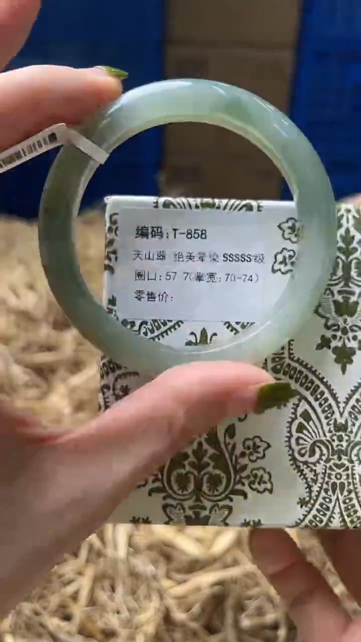 未镶嵌手镯石英质玉T858