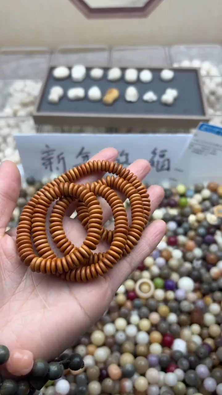 【闪购商品】白玉菩提手串8厘橄榄隔片