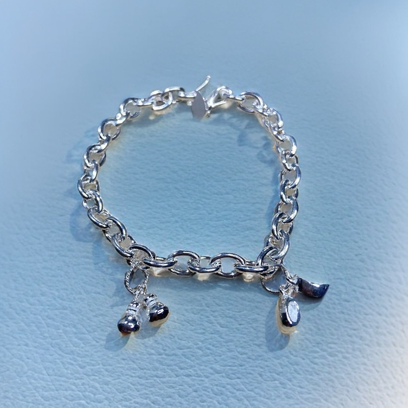 足银手链 足银纯银手链足银999.9葫芦手链男女手链百搭光面手串