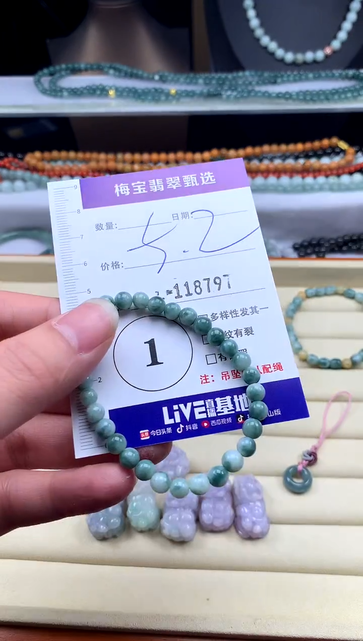 颈饰未镶嵌翡翠福利不退换，微瑕不影响佩戴介意勿拍！5.2