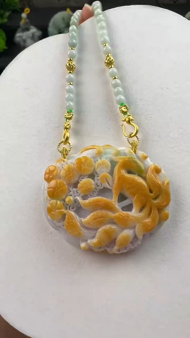 【闪购商品】翡翠颈饰未镶嵌2312(赠链)部分宝贝微瑕主播介绍为准