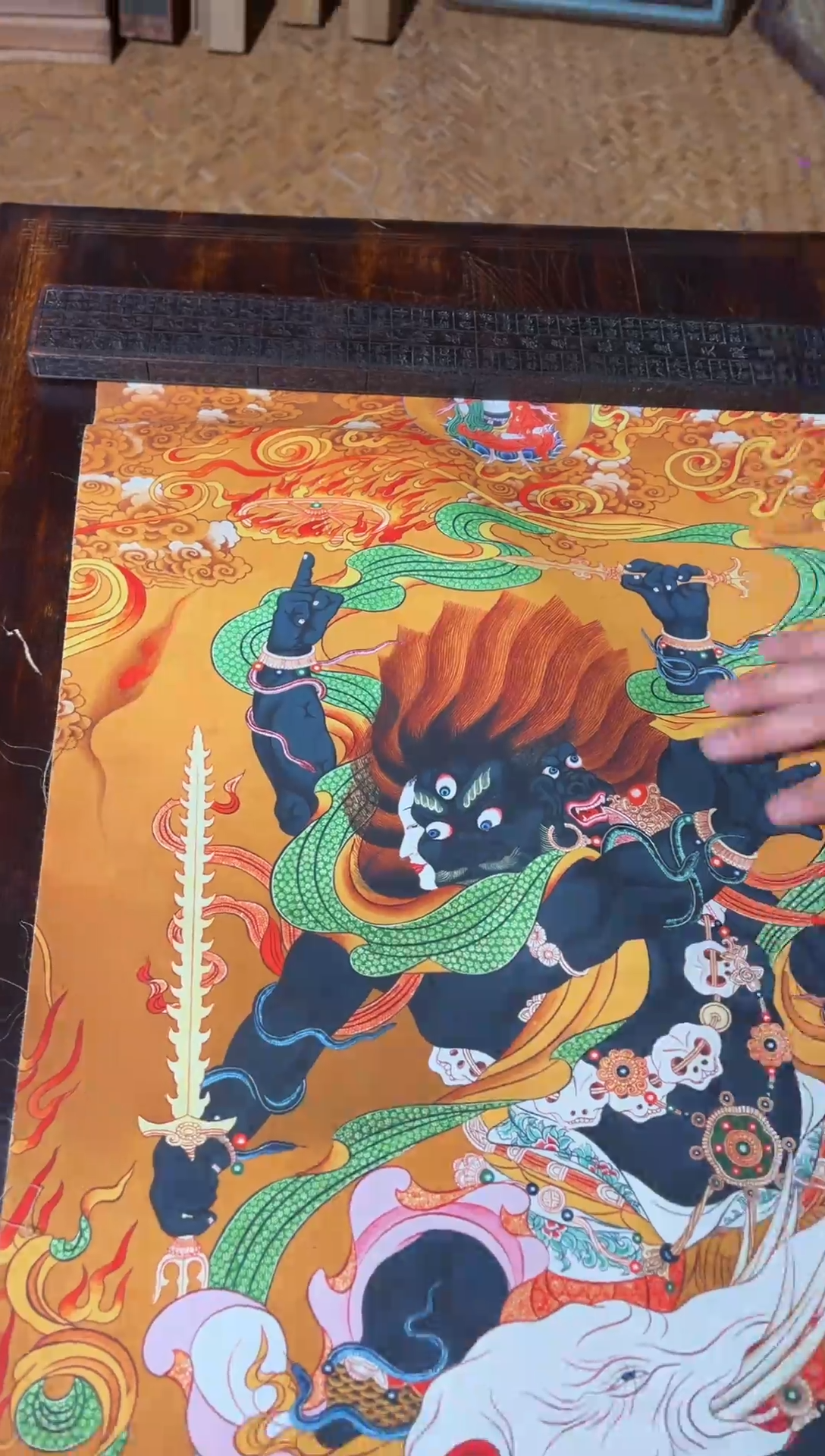 卷轴画卷轴画帅帅的唐卡