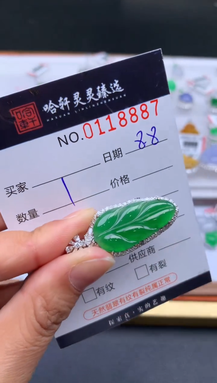 翡翠未镶嵌吊坠(不含链)雪*梨哈轩  挂件1