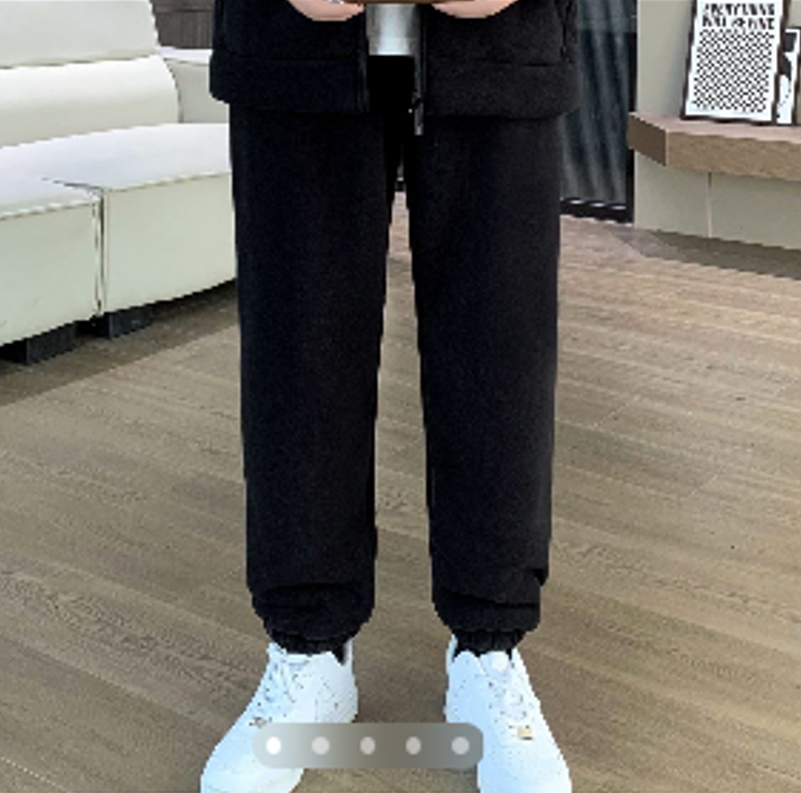 699厚款冬季保暖休闲裤秋冬宽松加绒春季