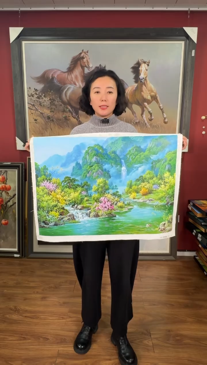 油画【35号】约50*70cm丨朝鲜原创纯手绘孤品油画丨顺丰包邮