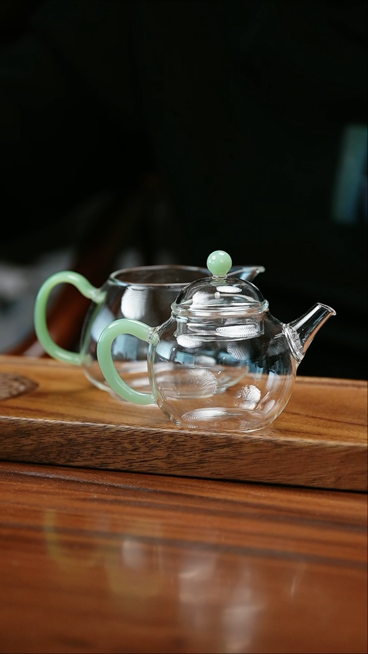 【闪购商品】品德坊禅韵泡茶壶青钰+明信唐102浅钰