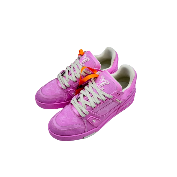 99新 LouisVuitton/路易威登 7码41码粉牛仔trainer99新vv1434