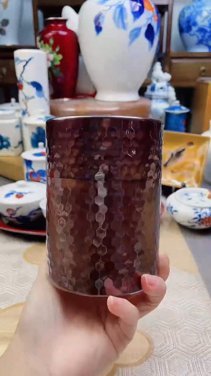 【闪购商品】盘日产铜制茶叶罐