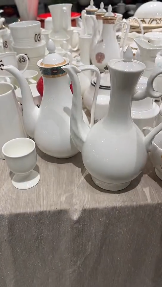 瓷酒壶1个隆达骨瓷白瓷