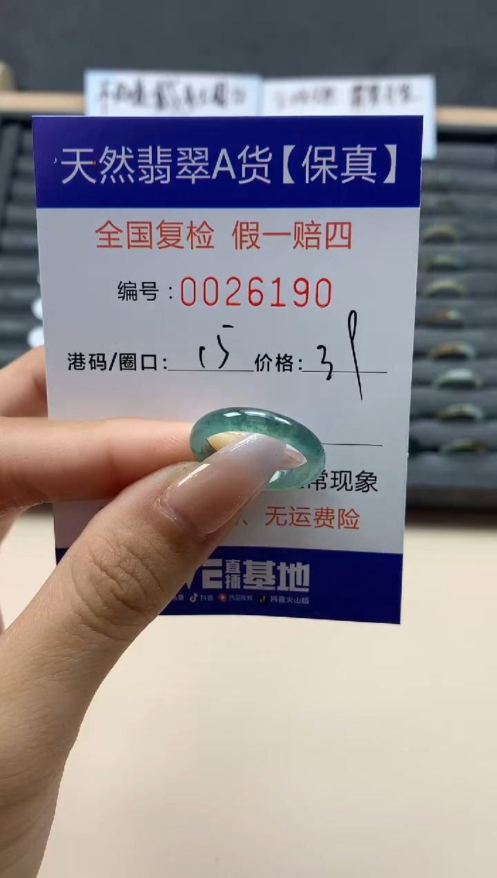 【闪购商品】翡翠戒指未镶嵌天然26190