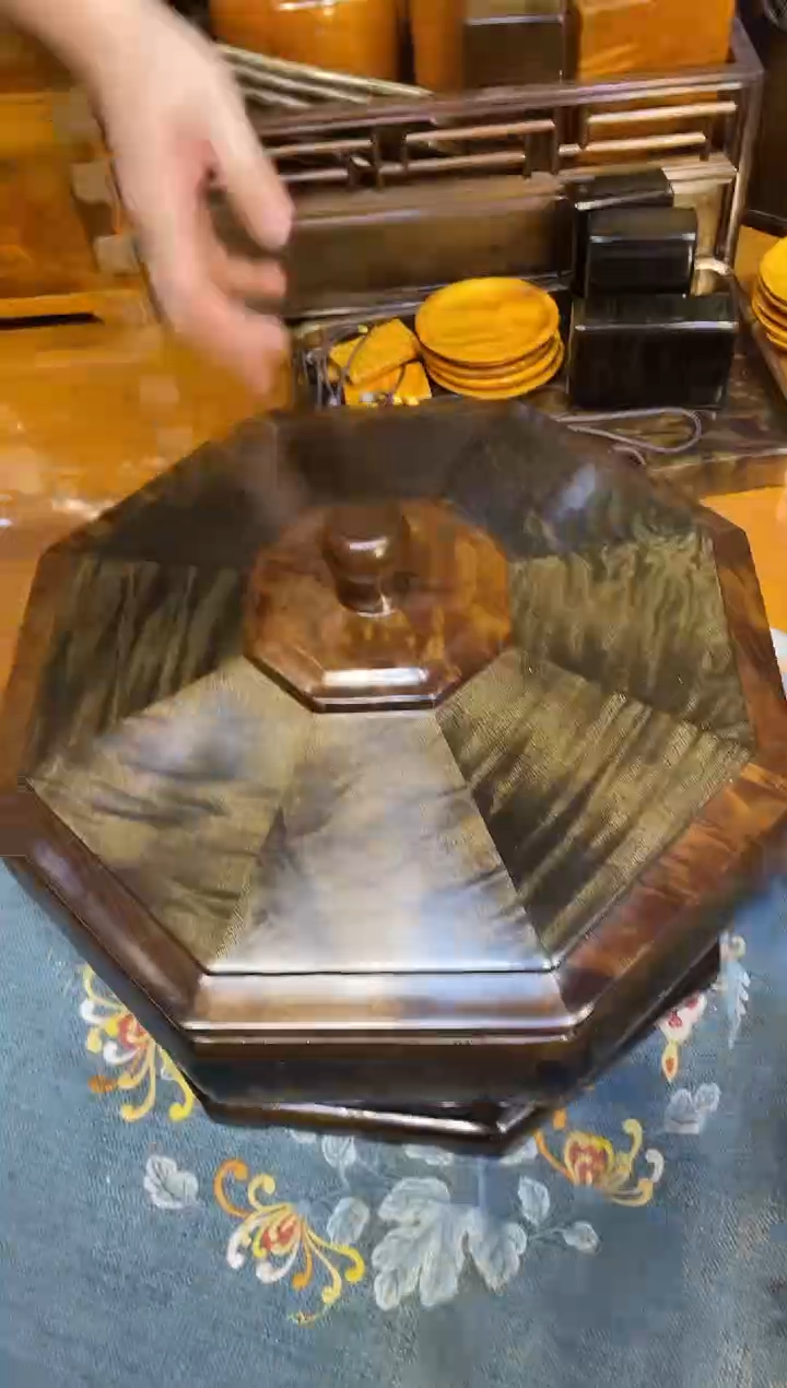 乌木类成套家具乌木果盘 s18