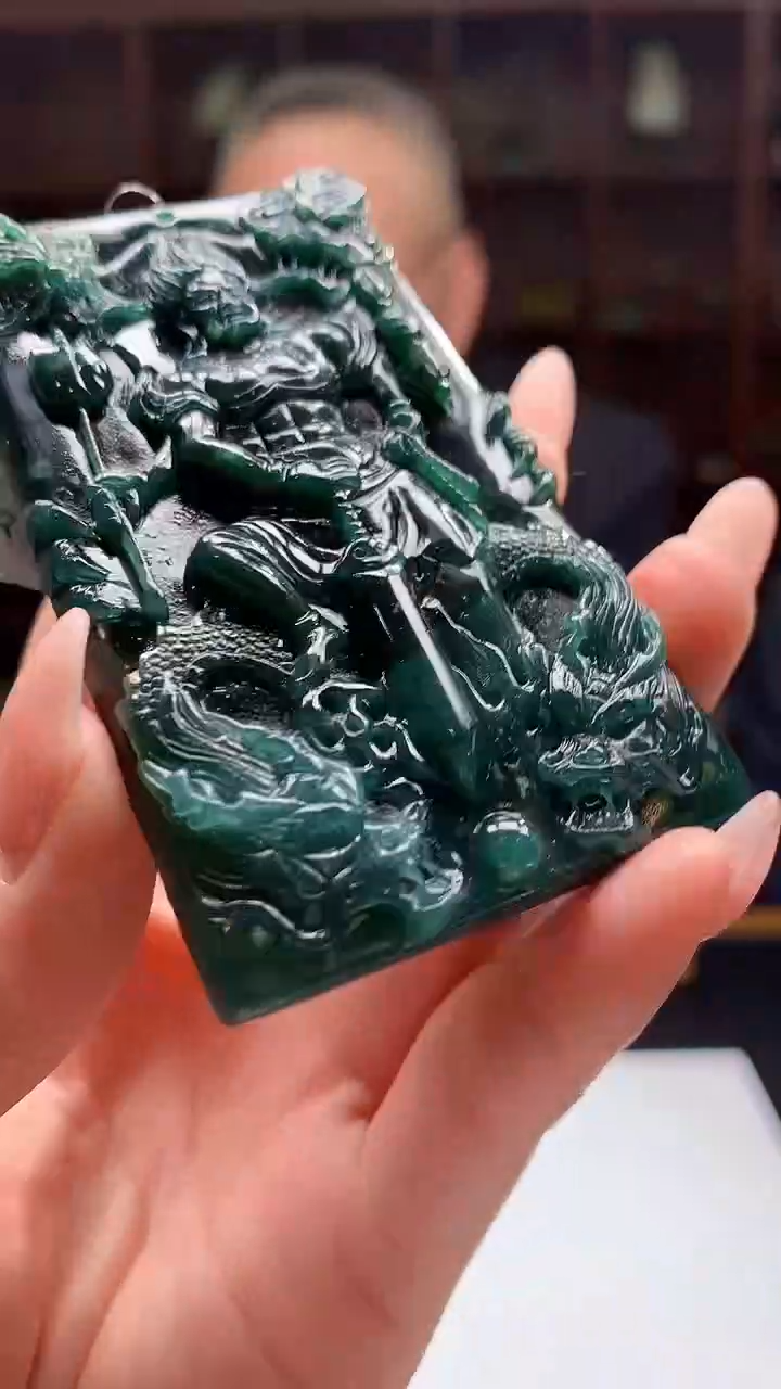 【闪购商品】定制翡翠未镶嵌8046jj-毛货挂件25