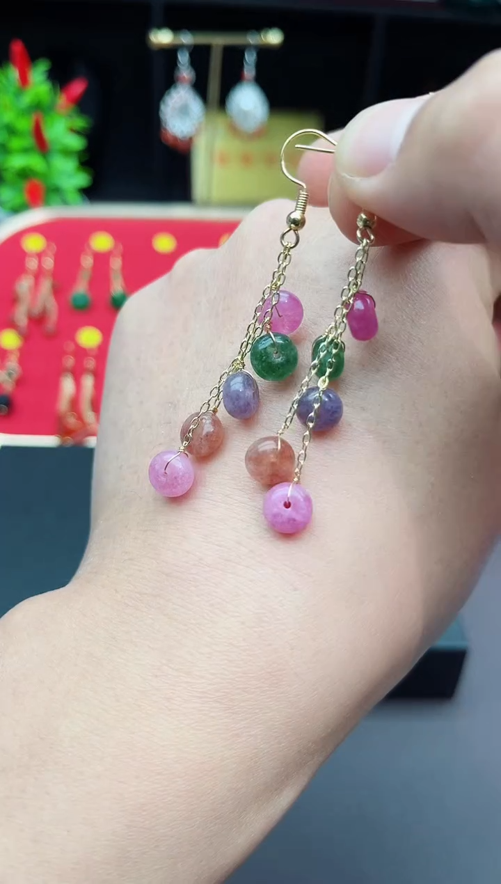 【闪购商品】玛瑙/玉髓耳钉银S925镶嵌910000