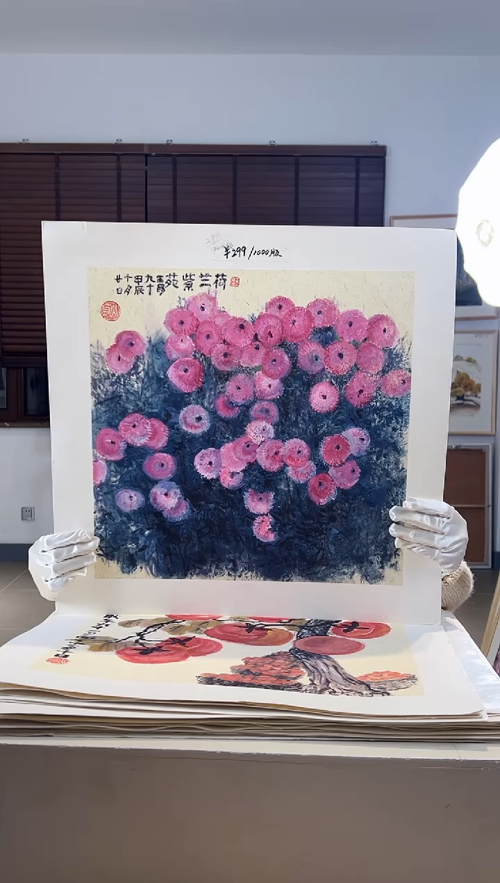 【闪购商品】版画耿玉琨限量作品亲签盖章版画S