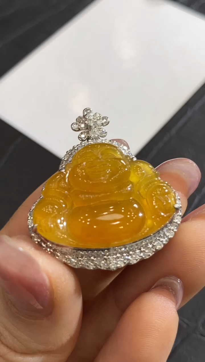 【闪购商品】翡翠颈饰18K金镶嵌收到货48小时鉴赏期（超时不退不换）