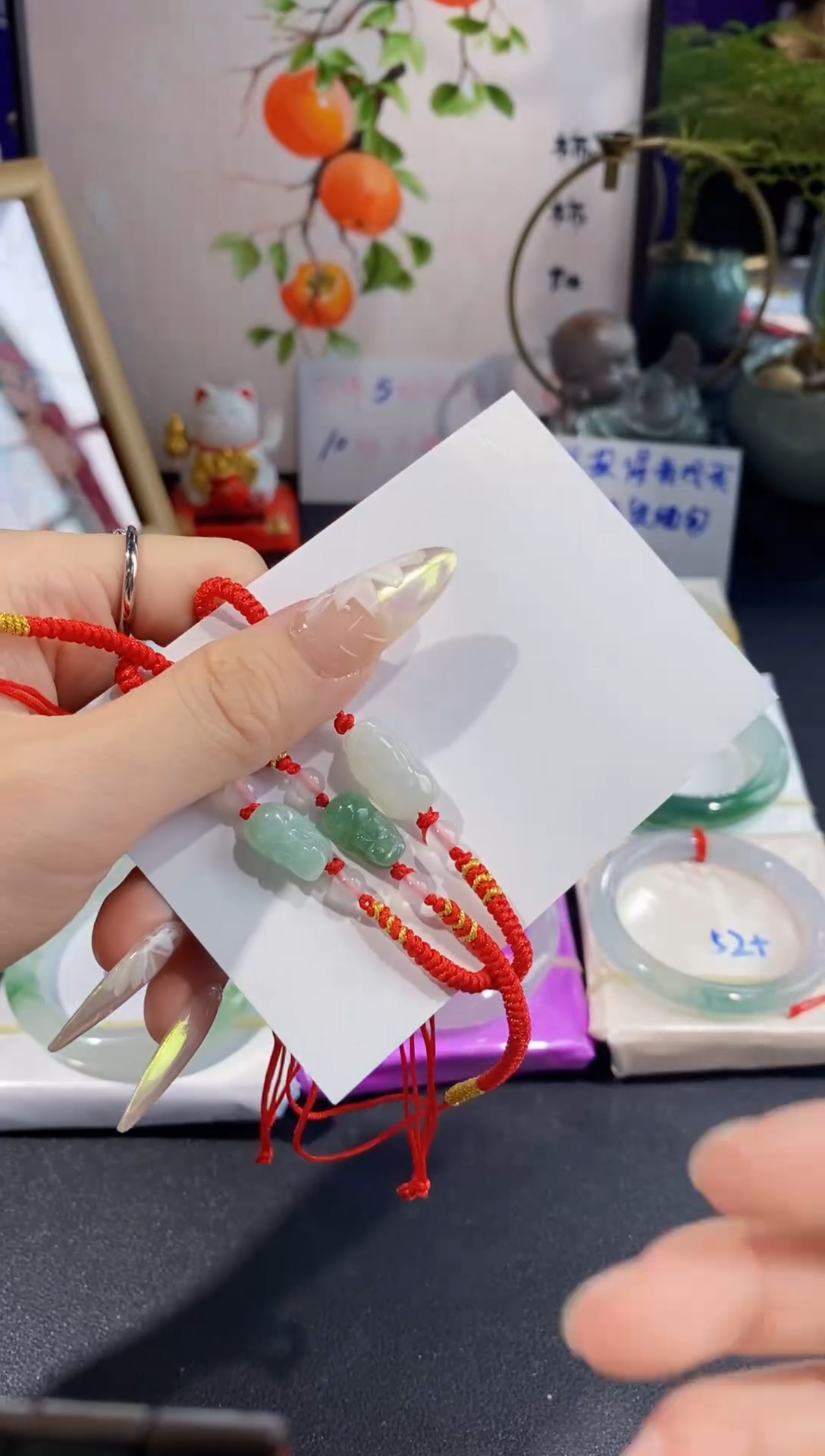 【闪购商品】翡翠手绳未镶嵌天然缅甸A货翡翠貔貅手绳 多样性发货