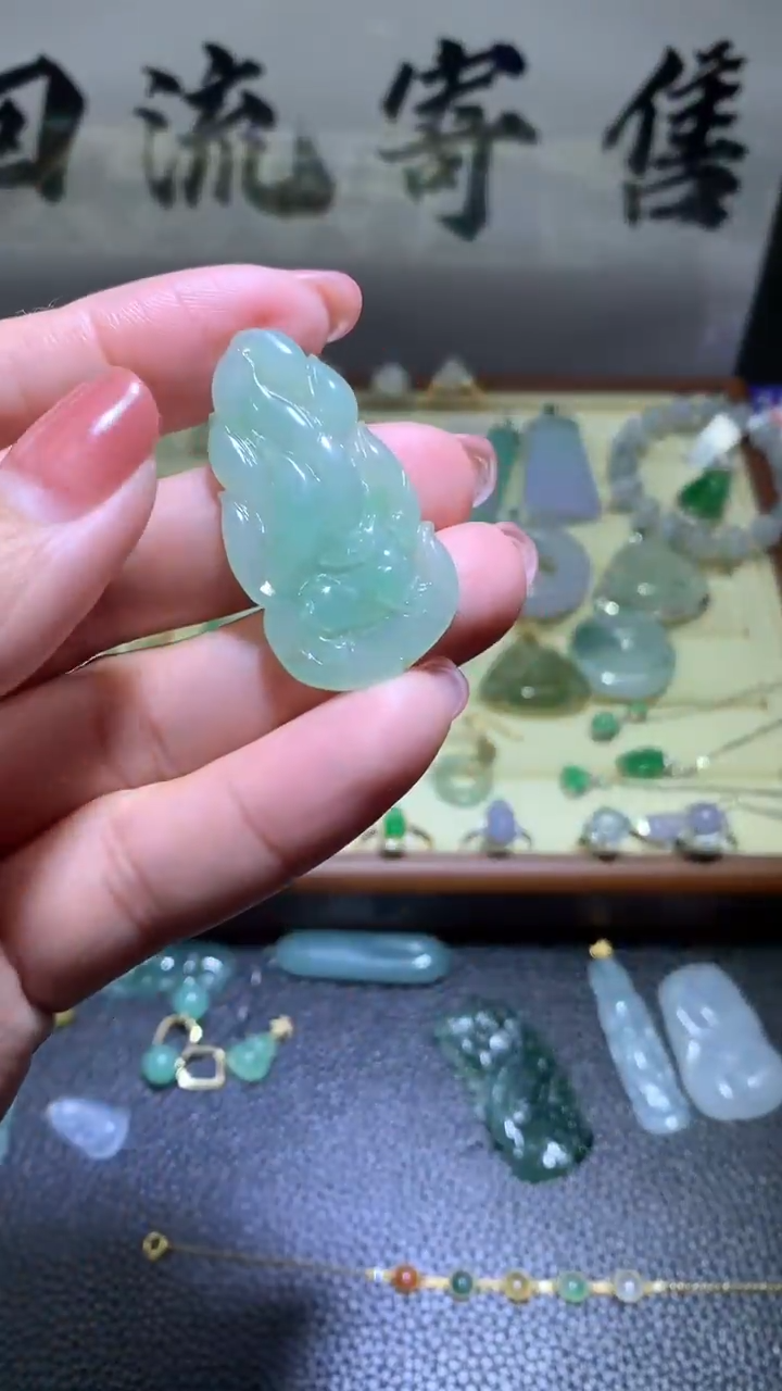 【闪购商品】翡翠颈饰未镶嵌0123天然缅甸翡翠A货